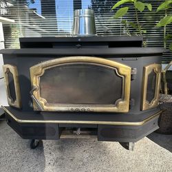 Wood burning fireplace insert
