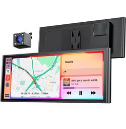 Krunia 9.26" Wireless Portable Car Play Screen for Apple CarPlay & Android Auto