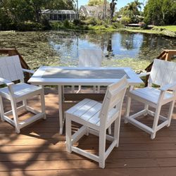Polywood Lakeside 5-Piece Outdoor Dining Set