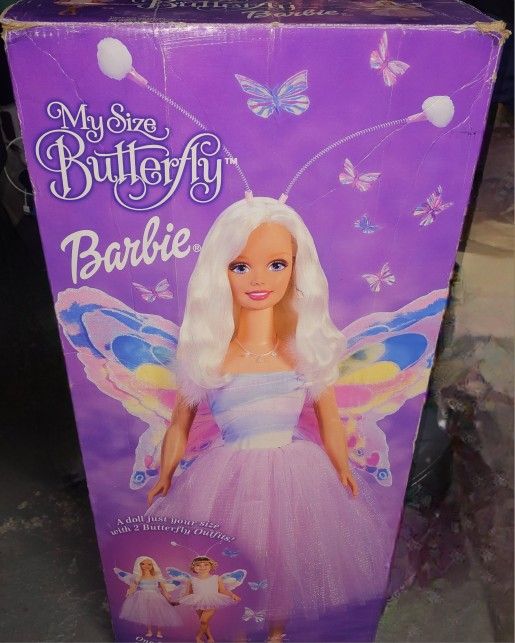 My size cheap butterfly barbie