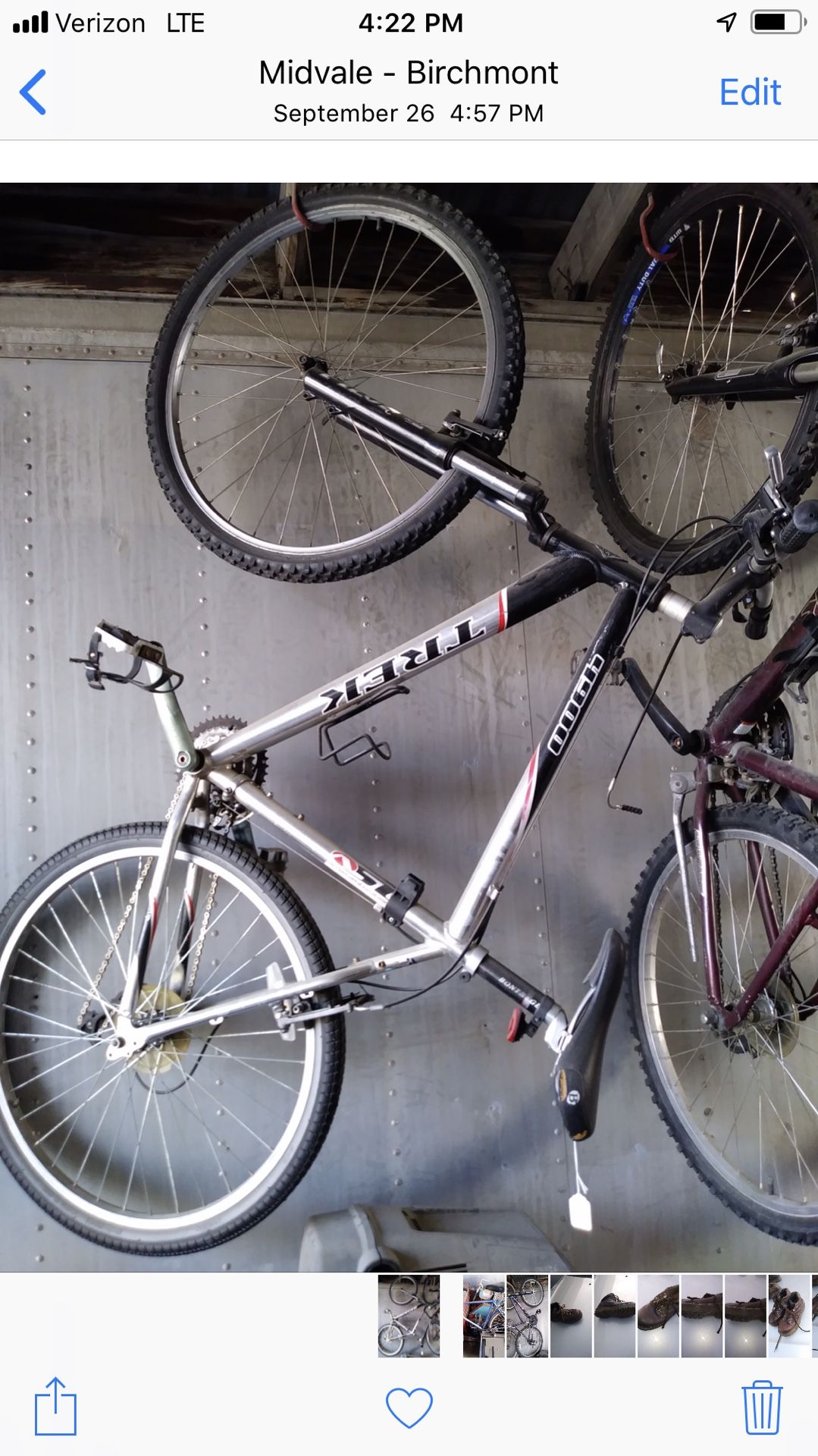 Trek mountain bikes 26 inch large size full suspension mint condition