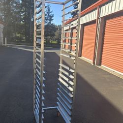 20 Pan Stainless Steel Sheet Pan Rack – Heavy Duty Rolling (2 Available)