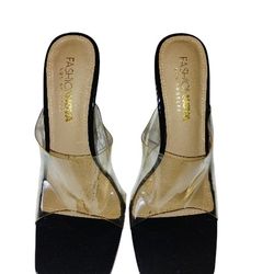 Black Square Toe Fashion. Nova  Heels Sz 6