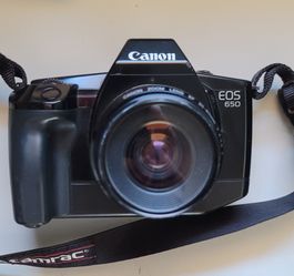 Canon EOS 650 35mm Film Camera w 35-80mm Lens & 75-300mm Lens TESTED WORKING
