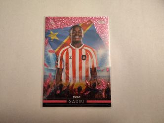 NUMBERED PARALLEL. Noah Sadiki "Flying the Flag" (FF 23) Card 2026/27 Topps

Premier League Card
