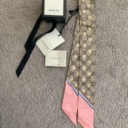 New Authentic Gucci Neck Scarf With Tag And Box