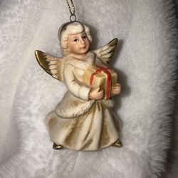 Vintage/Retired HOMECO Angel with Gift Ornament 