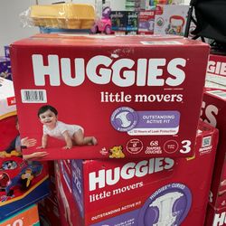 Huggies Diapers Size 3 Count 68 $33.99