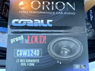 Orion Cobalt CBW124D 12-Inch Subwoofer