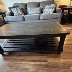 Coffee Table And 2 End Tables 