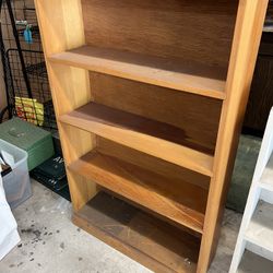 Two Solid Wood Bookshelves