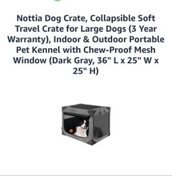 Dog crate collapsible check description and size of it on picture