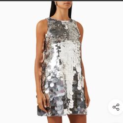 Disc Sequin Mini Dress