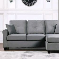 Grey Sectional 👍FREE FINANCING AVAILABLE 👉 0️⃣ DOWN PAYMENT ❗NO CREDIT CHECK❗ 