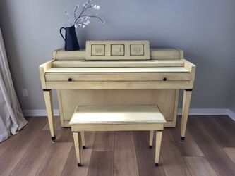 FREE Painted Yellow Console Piano