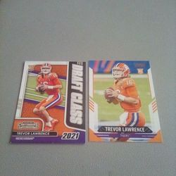 TREVOR LAWRENCE ROOKIE FOOTBALL CARDS LOT 2