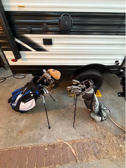 Two golf club bags w clubs $80 obo