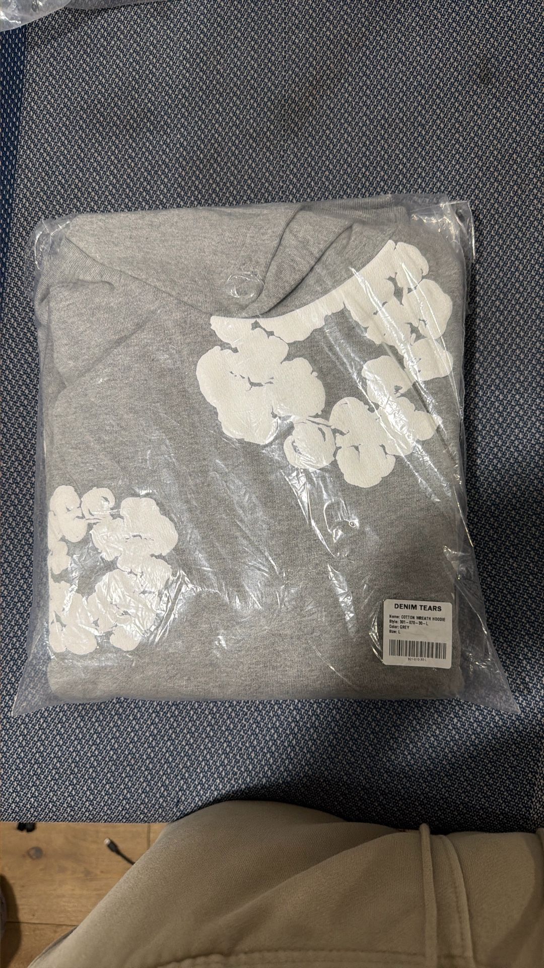 Denim Tears Hoodie White & Grey