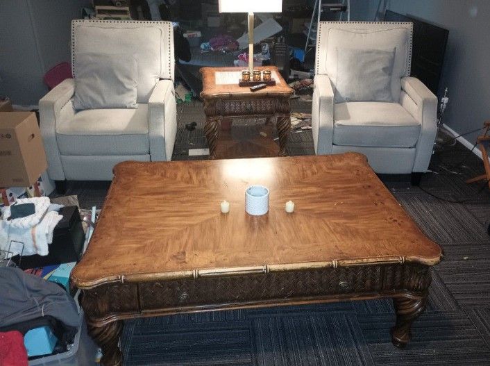 Large Wooden Coffee Table / End table