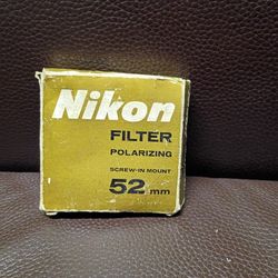 Nikon Filter Polarizing Screw In Mount 52mm