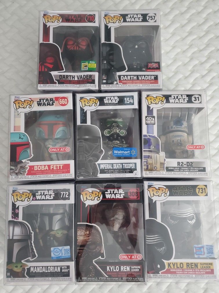 Star Wars Funko Pop Lot