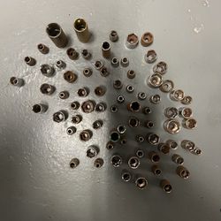 Lot Of 76 Piece, 1/4 Inch Drive Rusty Sockets