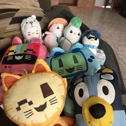 Spongebob/Pudgy penguins/ Bluey Plushies
