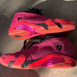 Jordan 14 Retro Low Shocking Pink Women’s sz 9.5 RARE