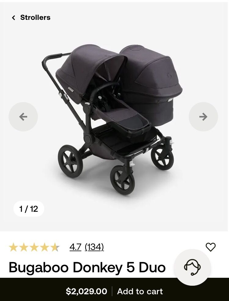 Bugaboo Donkey 5 Duo Mineral Black