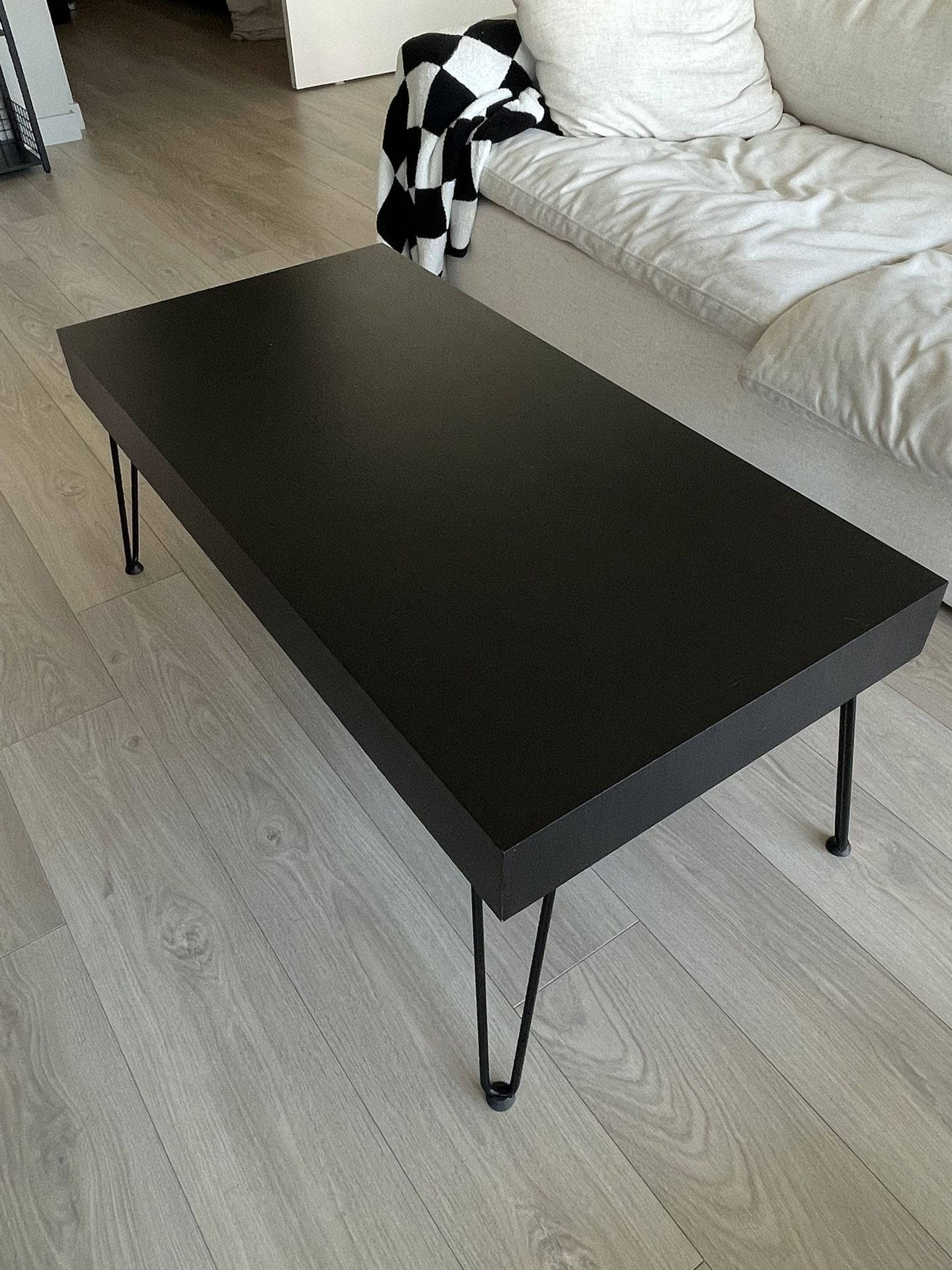 Black modern coffee table