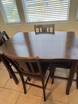 Kitchen table with buffet