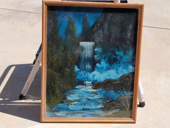 Handpainted Forest W/ Water Fall