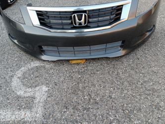 2098-2010 Honda Accord Sedan Complete Front Bumper With Grill And Emblem And Fog Lights With Accessories OEM.