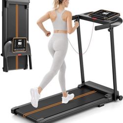 Brand New in Box Folding Treadmill with Handle Bar - Compact Walking Pad