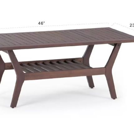 Outdoor Wood Coffee Table - New In Box