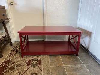 Two Tier Red Coffee Table