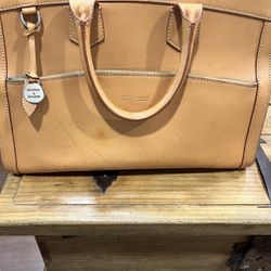 Dooney & Bourke Leather Light Brown Bag