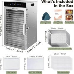 Food Dehydrator 18 Trays 