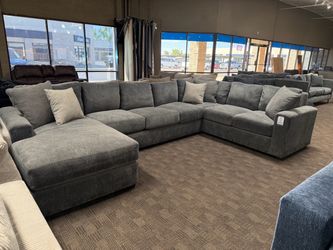 Extra large gray comfy sectional sofa (FLASH SALE)