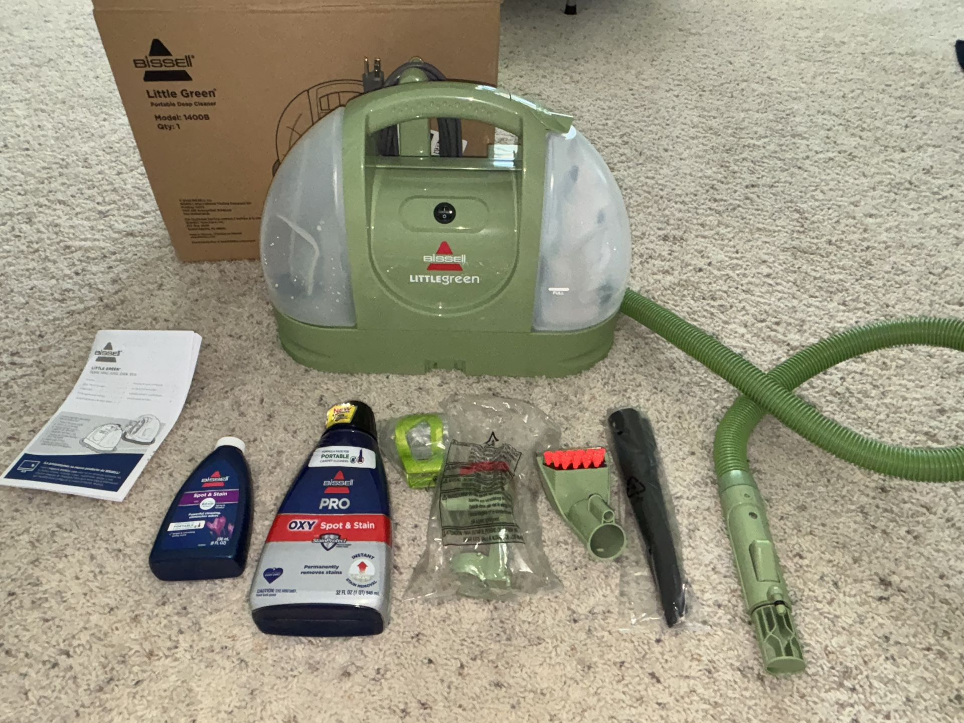 Bissell Little Green Spot Cleaner – Like New + Extras! 🧼✨