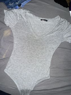 Fashion Nova Grey Bodysuit 