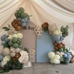 Baby Shower Balloon Backdrops 