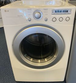 White LG Front Load Style Electric Dryer (6-0101)
