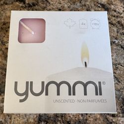 New Yummi Pink Candles - 2.25” (set Of 4)