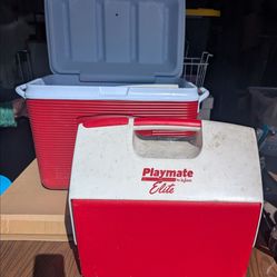 Assorted Coolers and Thermos