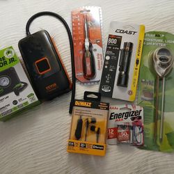 Multi Items: DeWalt, VEVOR, Slime Inflator, Flaslight