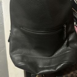 Coach Black Leather Back Pack