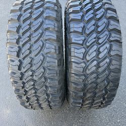 (2) 315/70R17 Pro Comp Mud Terrain 