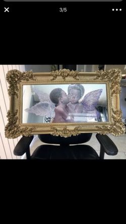 ANGELS MIRROR FRAME ANTIQUE BAROQUE