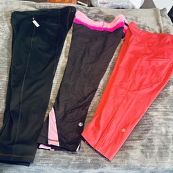 (3) Lululemon and Victoria’s Secret Leggings Size 8 - Total of 3 leggings